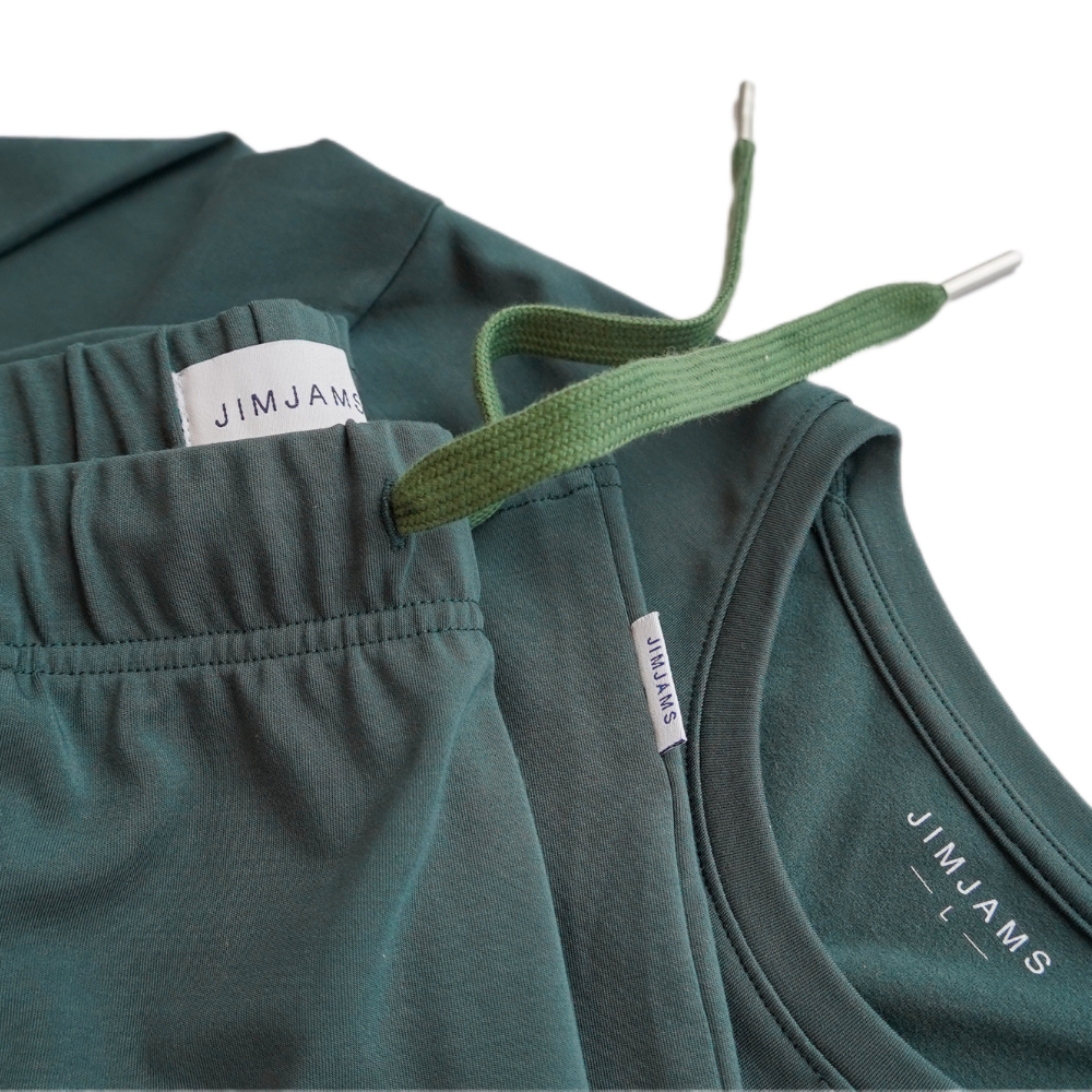 Premium Men's Sleepwear | 'Heavyweight' Set - Forest Green