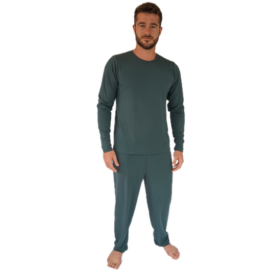Men's Sleepwear | 'Heavyweight' Set - Forest Green Colour