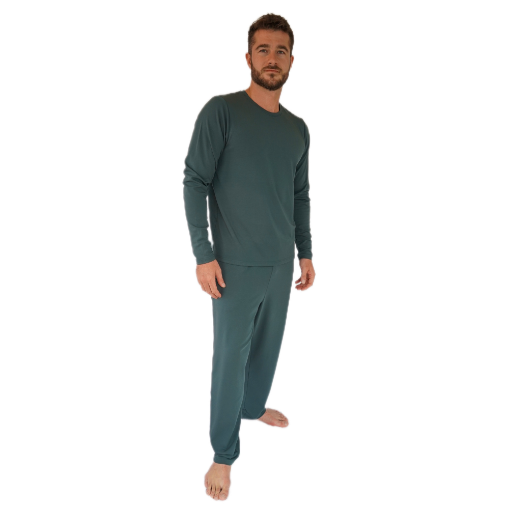 Premium Men's Sleepwear | 'Heavyweight' Set - Forest Green