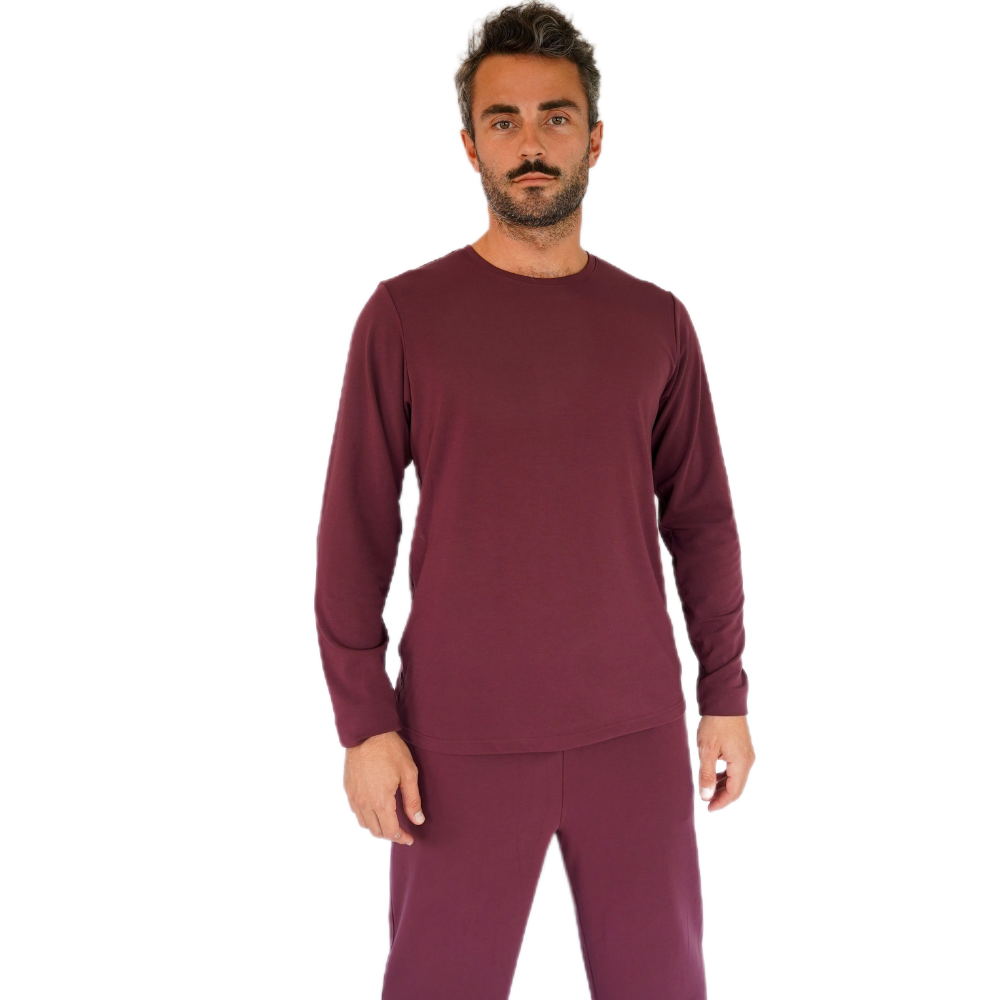 Premium Men's Sleepwear | 'Heavyweight' Set - Burgundy