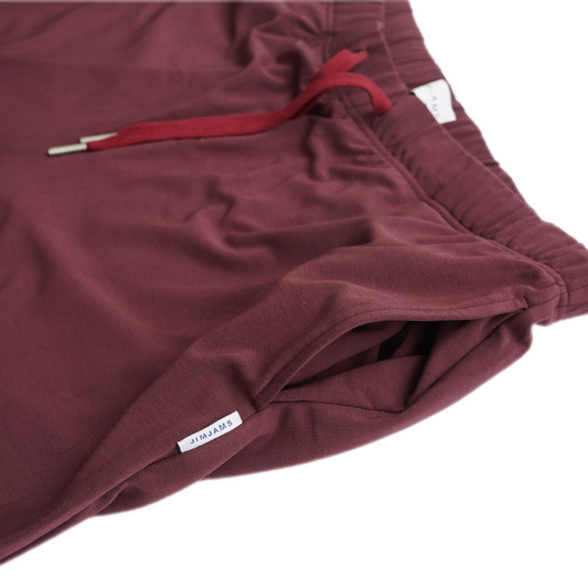 Men's Sleepwear 'Heavyweight' Pants - Burgundy Colour
