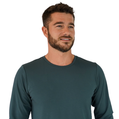 Premium Men's Sleepwear | 'Heavyweight' Set - Forest Green