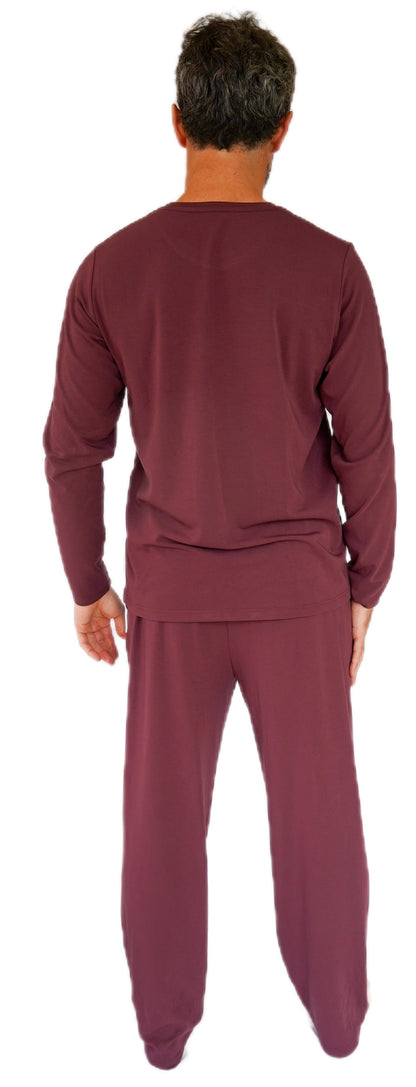Premium Men's Pyjama 'Heavyweight' Trouser - Burgundy Colour